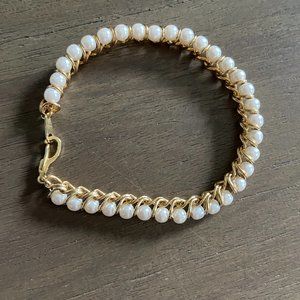 3/$20 Gold Tone and Faux Pearl Bracelet